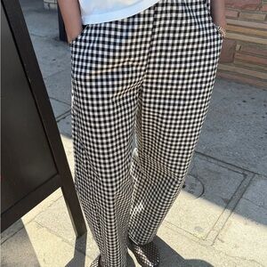 Le Bon Shoppe Arc L Gingham Pants Navy White